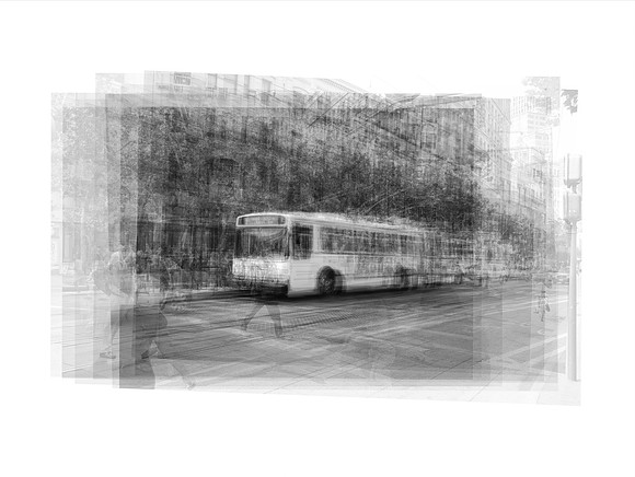 Bus stop islands, Market Street, San Francisco